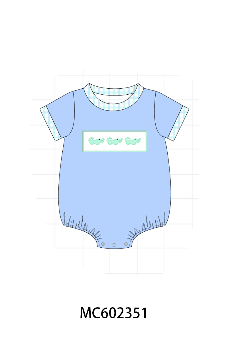 PO82 Crocodile applique smocked collection 2