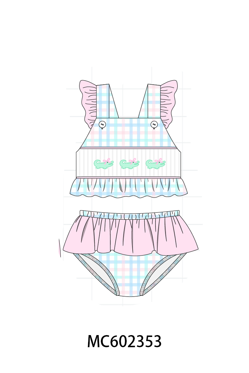 PO82 Crocodile applique smocked collection 2