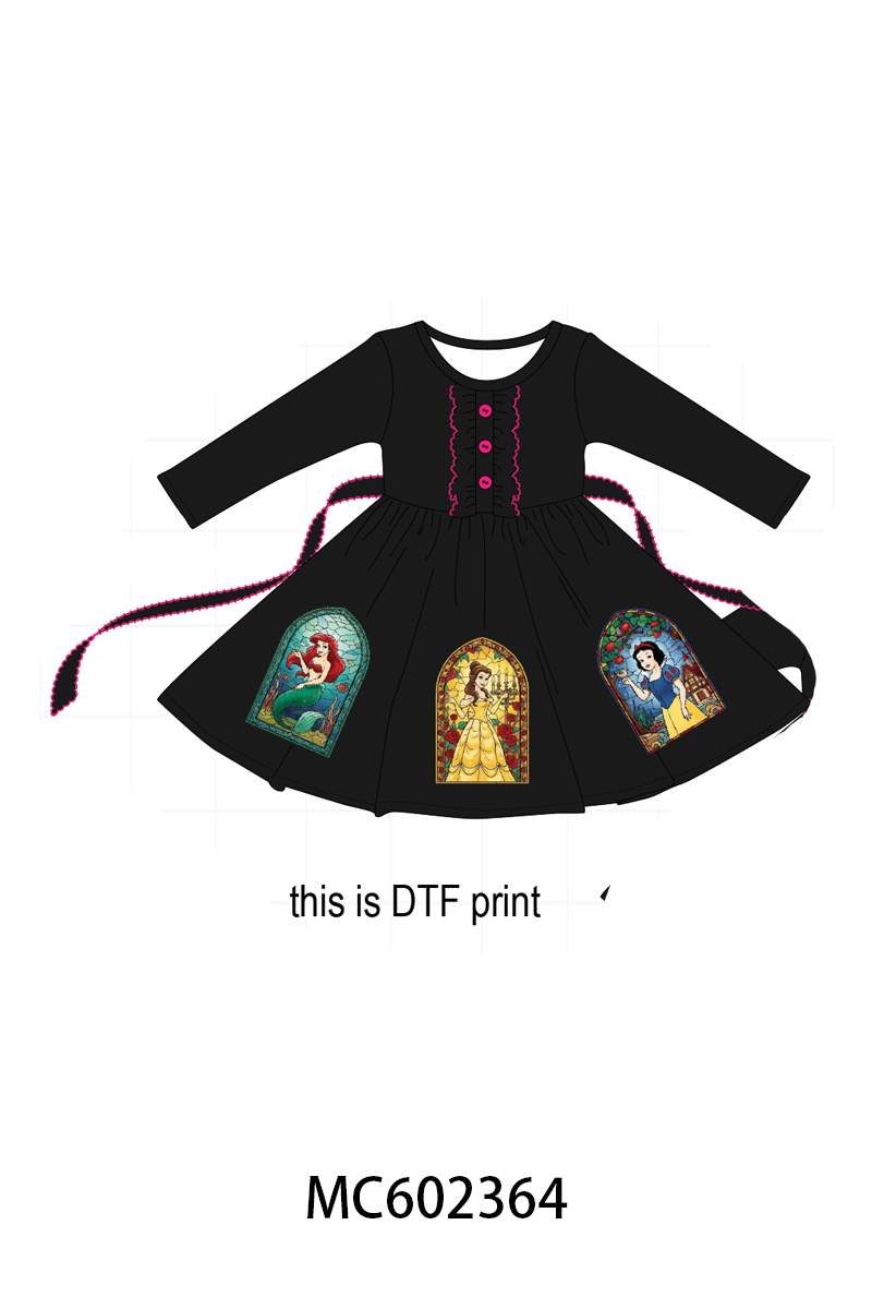 PO82 Black character princess print collection