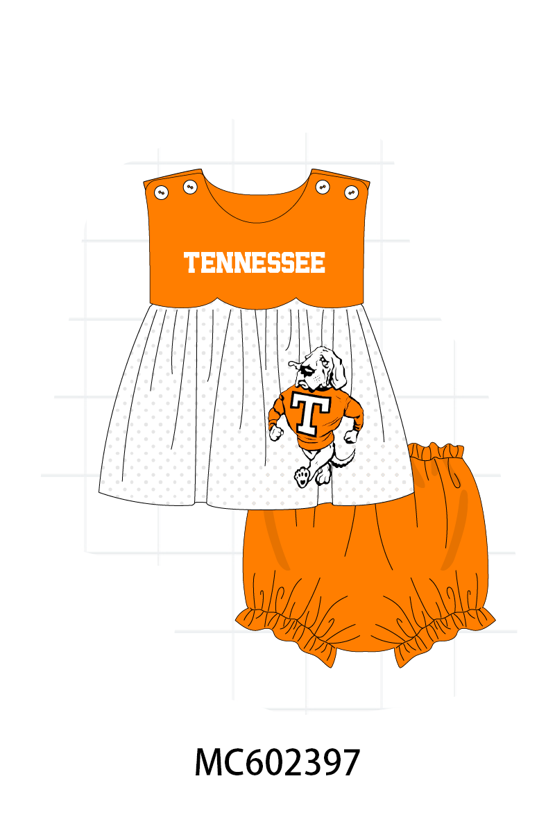 PO82 Orange Tennessee embroidery collection