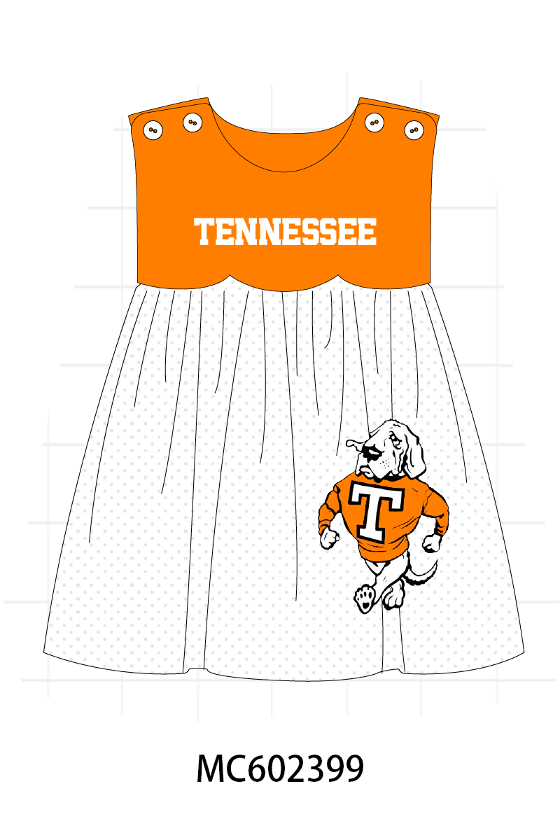 PO82 Orange Tennessee embroidery collection