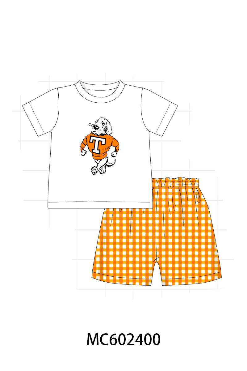PO82 Orange Tennessee embroidery collection