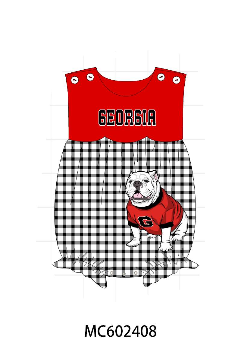PO82 Red GEORGIA embroidery collection
