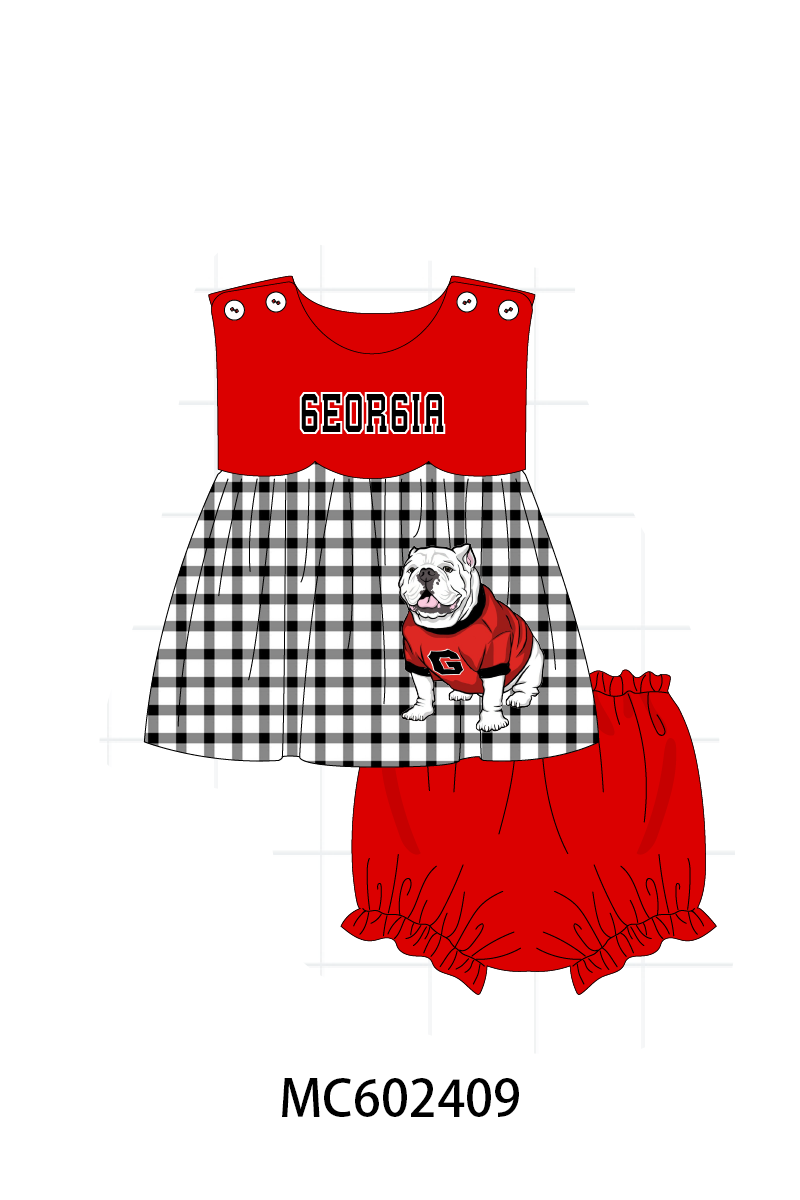 PO82 Red GEORGIA embroidery collection