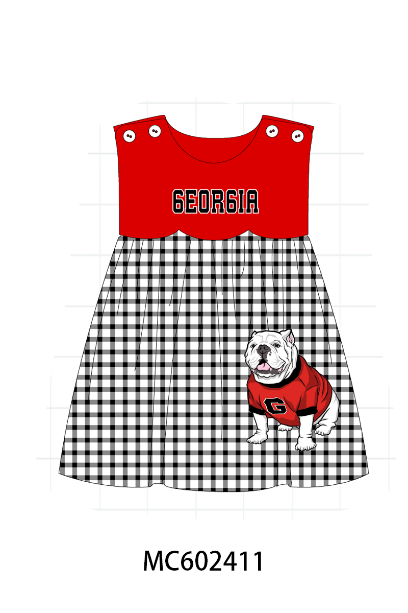 PO82 Red GEORGIA embroidery collection