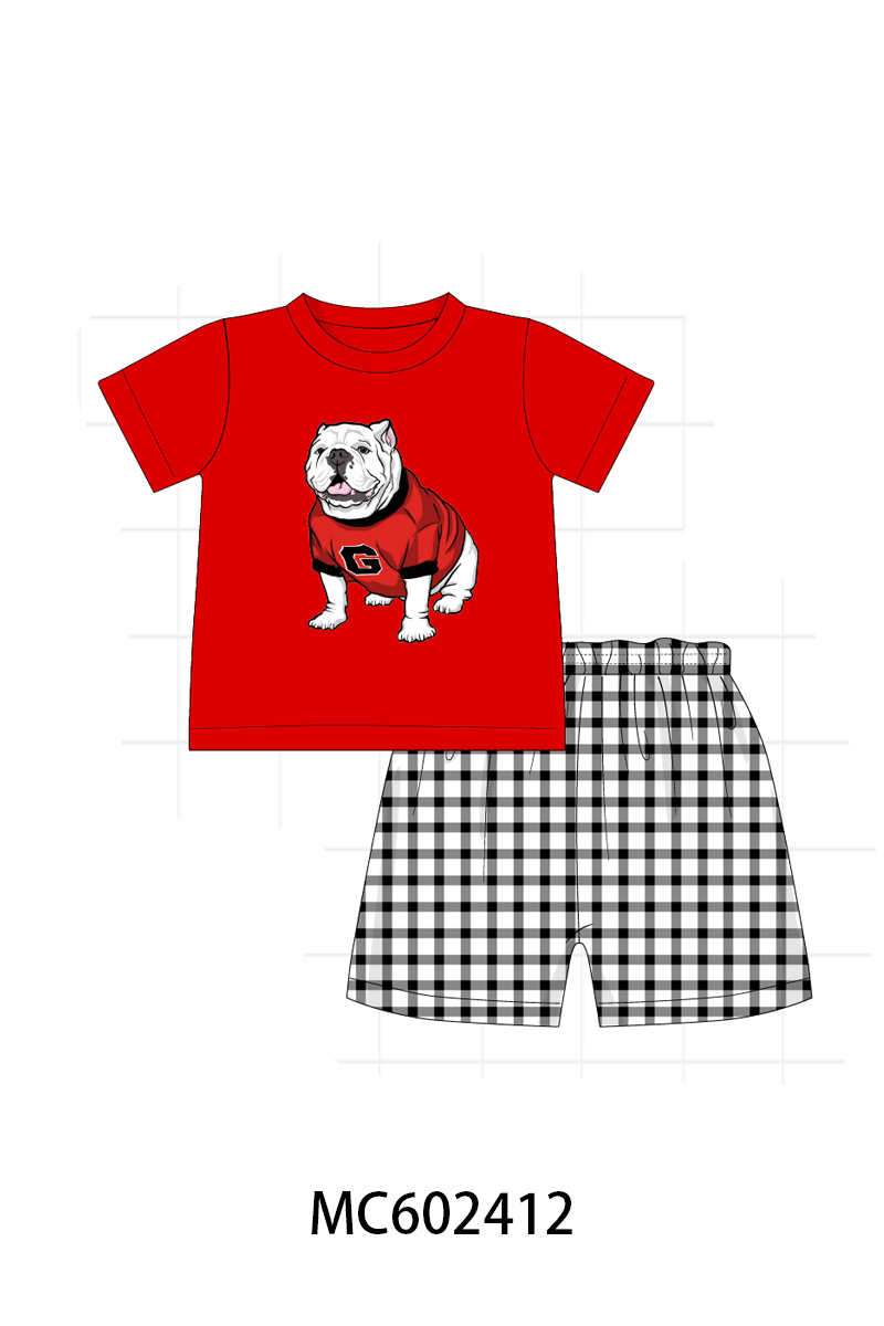 PO82 Red GEORGIA embroidery collection