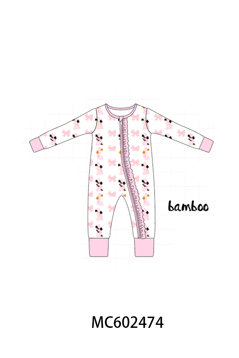 PO82 Pink bow litter girl print collection
