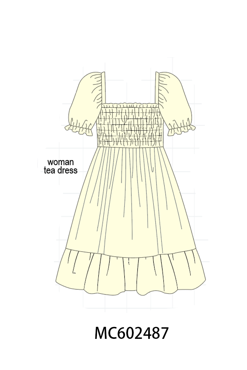 PO82 Beige smocked collection