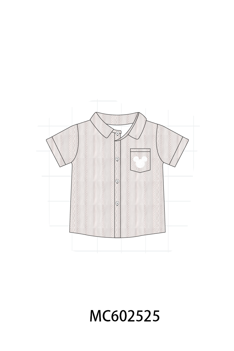 PO82 Grey character jacquard ruffle collection