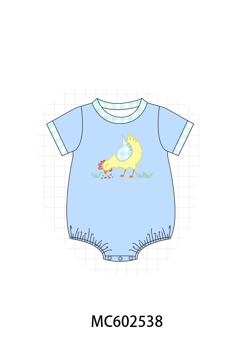 PO82 Chicken floral applique print collection