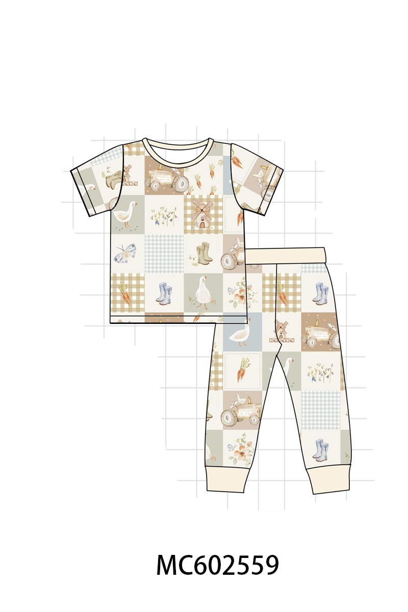 PO82 Goose checkered bamboo collection