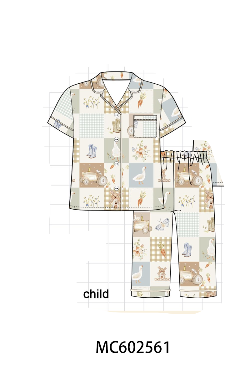 PO82 Goose checkered bamboo collection