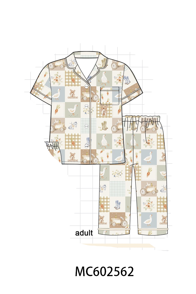 PO82 Goose checkered bamboo collection