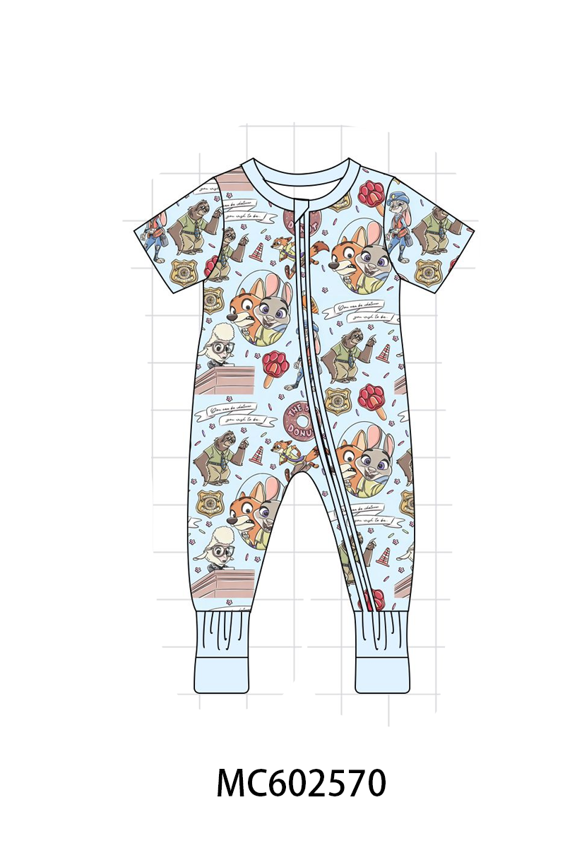 PO82 Blue character print bamboo collection