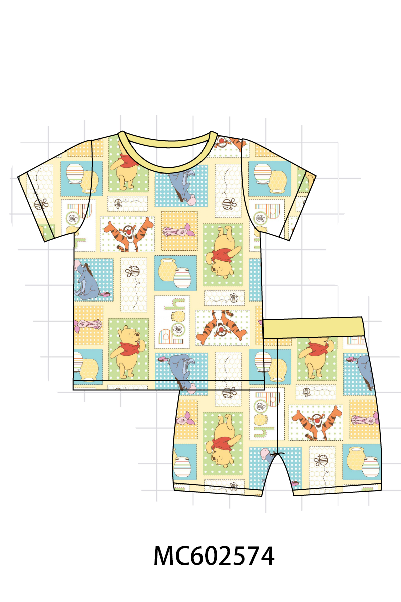 PO82 Yellow character print bamboo collection