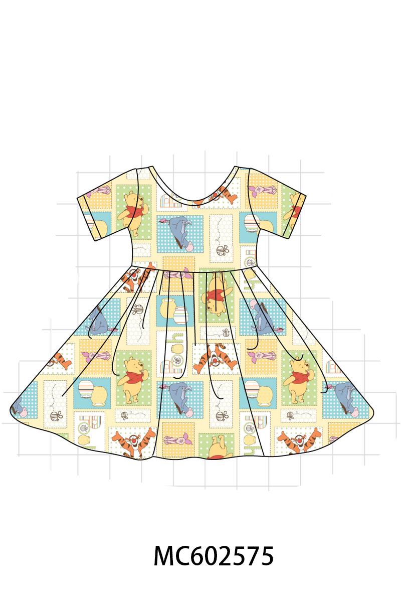 PO82 Yellow character print bamboo collection