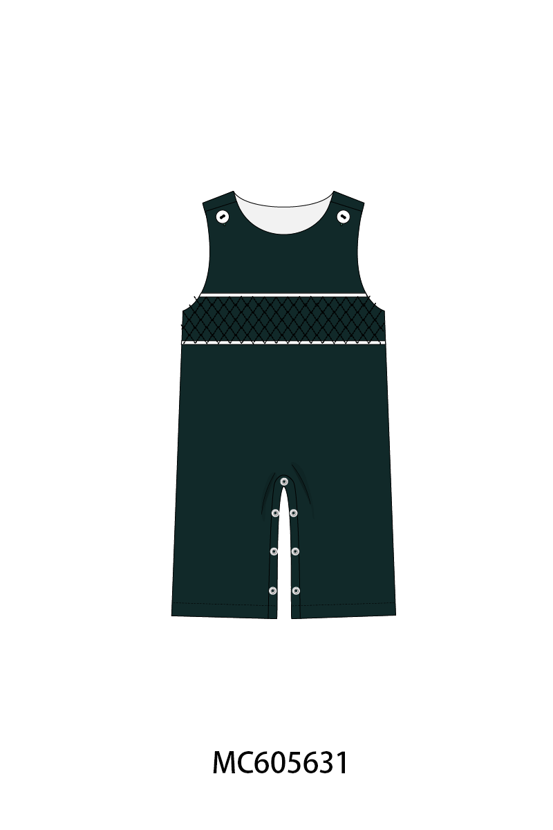PO93 Forest velvet bow smocked ruffle collection