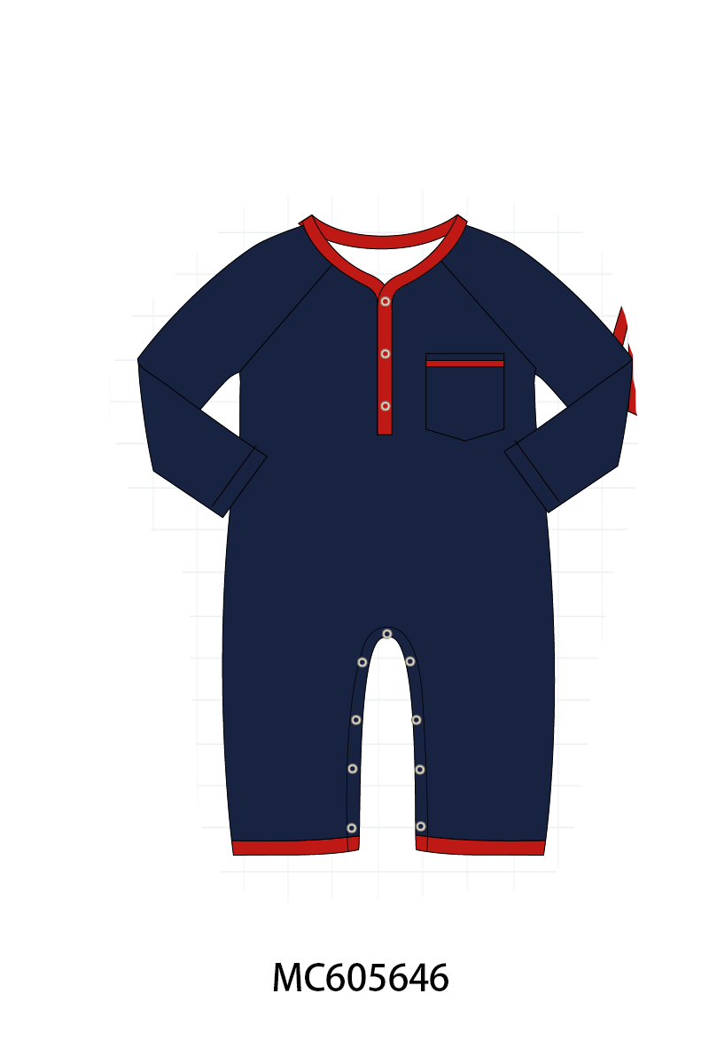 PO93 Navy holly embroidery collection