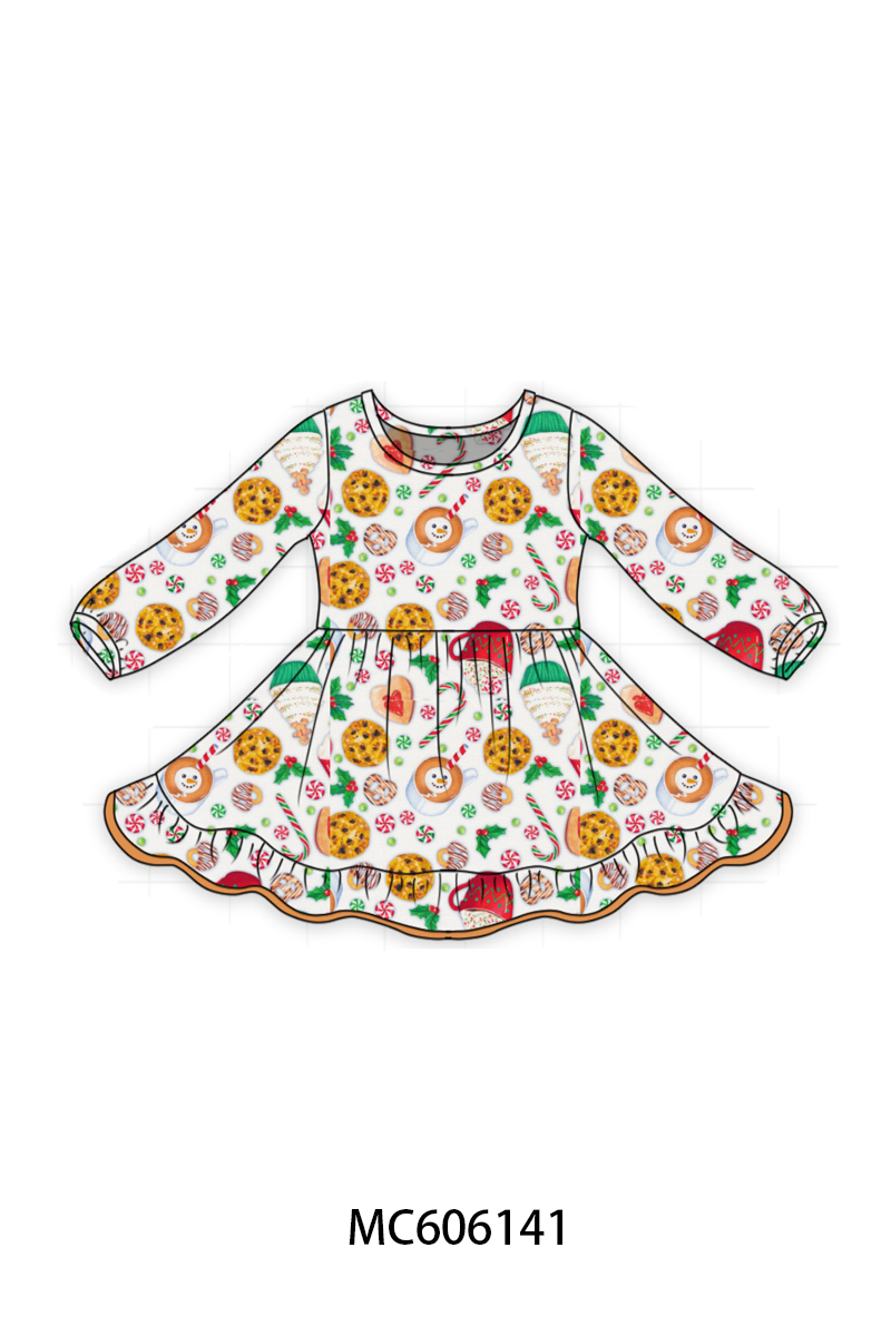 PO95 Christmas bow cookie grinch floral dress collection