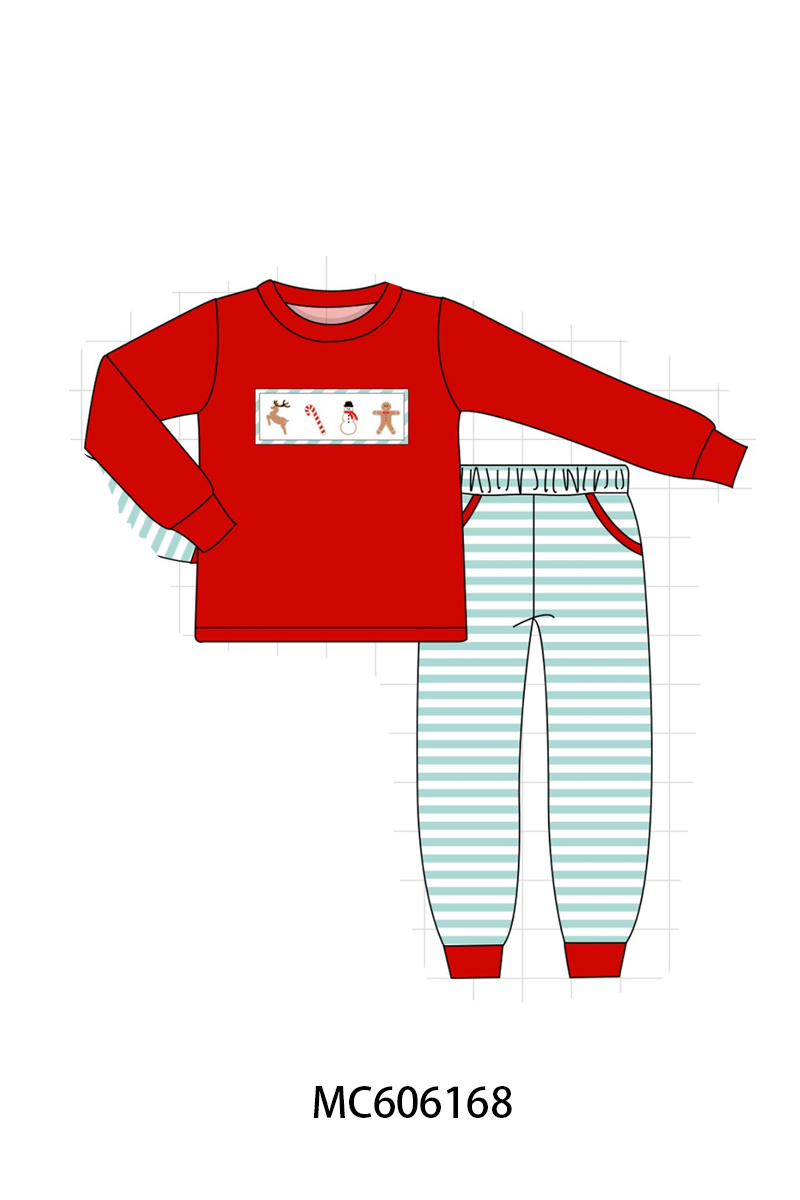 PO95 Mint christmas gingerbread embroidery collection
