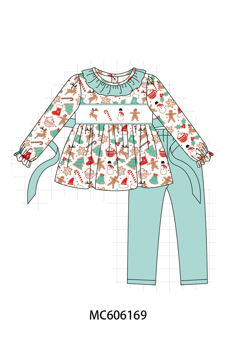 PO95 Mint christmas gingerbread embroidery collection