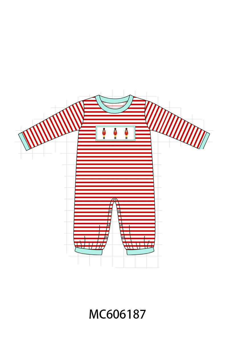 PO95 Pink nutcracker embroidery gingham collection