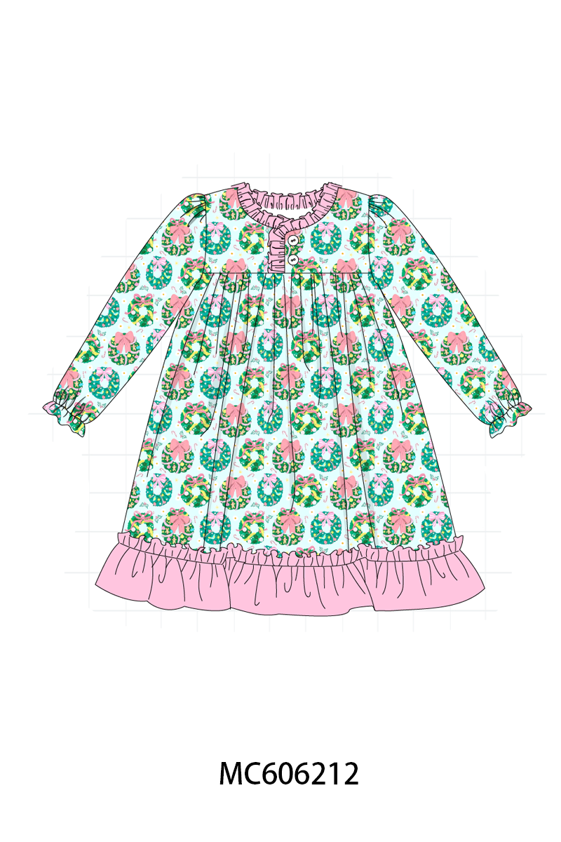 PO95 Green christmas wreath print collection