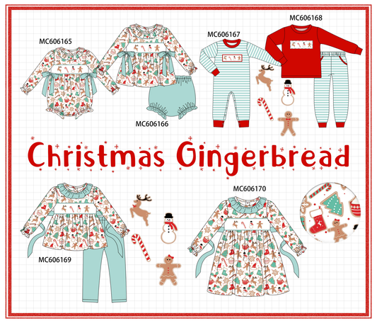 PO95 Mint christmas gingerbread embroidery collection