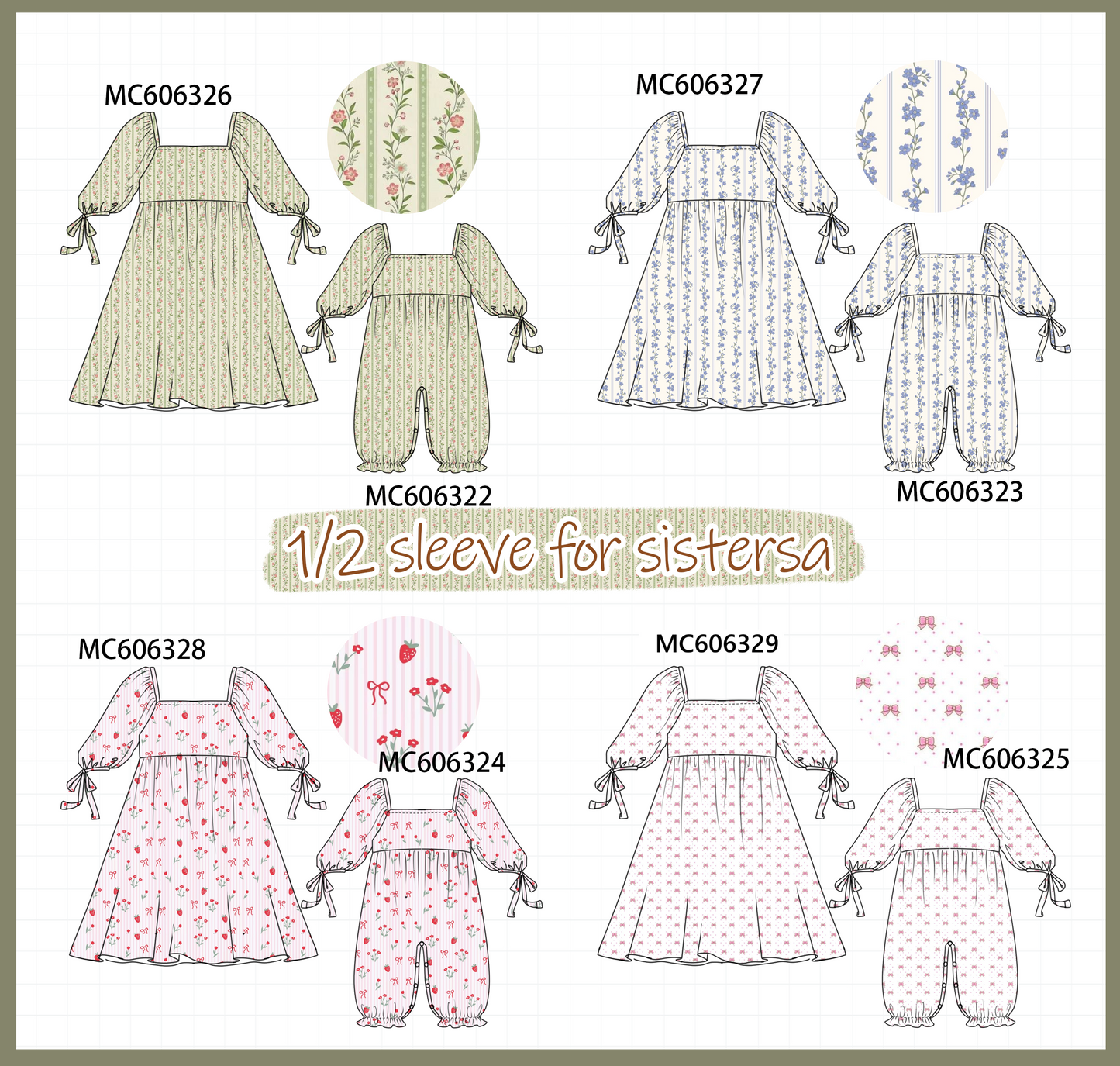 PO95 Multicolored floral print collection