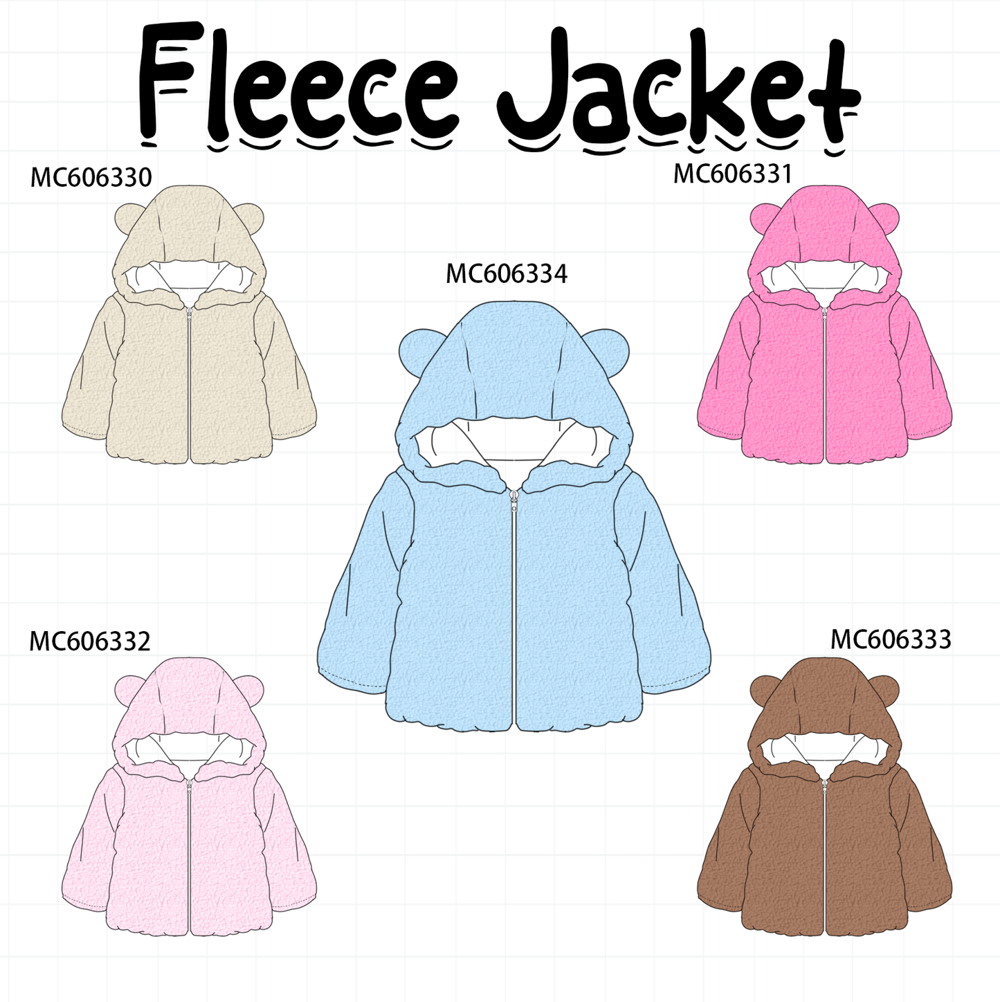 PO95 Multicolored fleece jacket collection