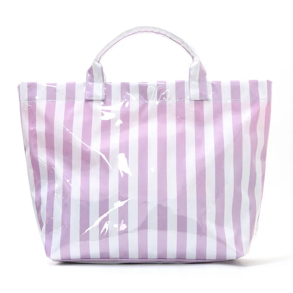PVC Striped Tote Bag