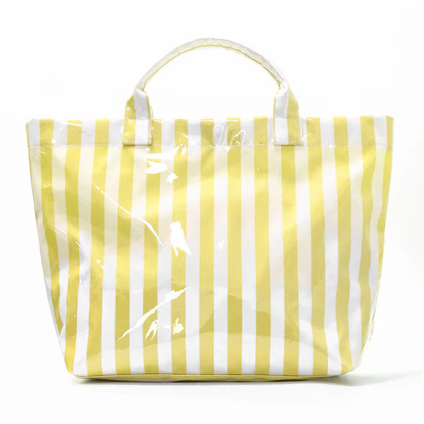 PVC Striped Tote Bag