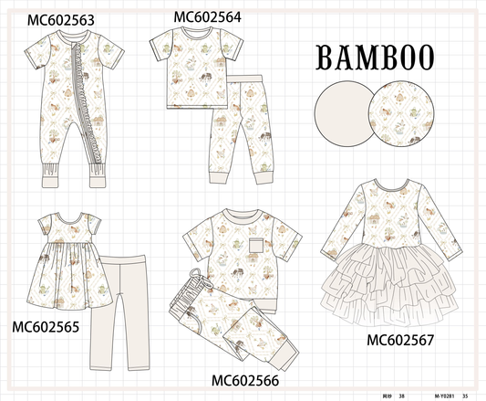 PO82 Pink farm bamboo collection