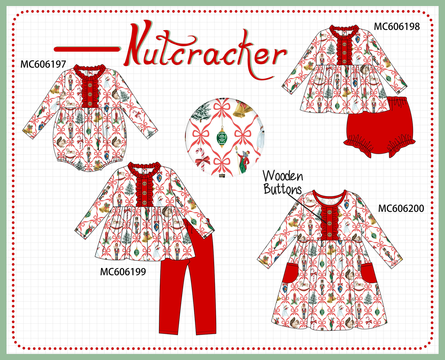 PO95 Red christmas nutcracker bow tie collection