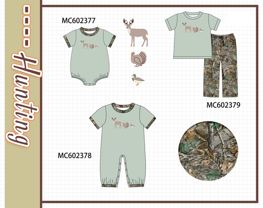 PO82 Sage hunting embroidery collection