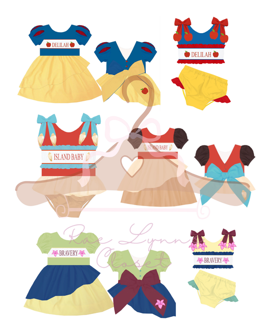 Handsmock Princess Dress